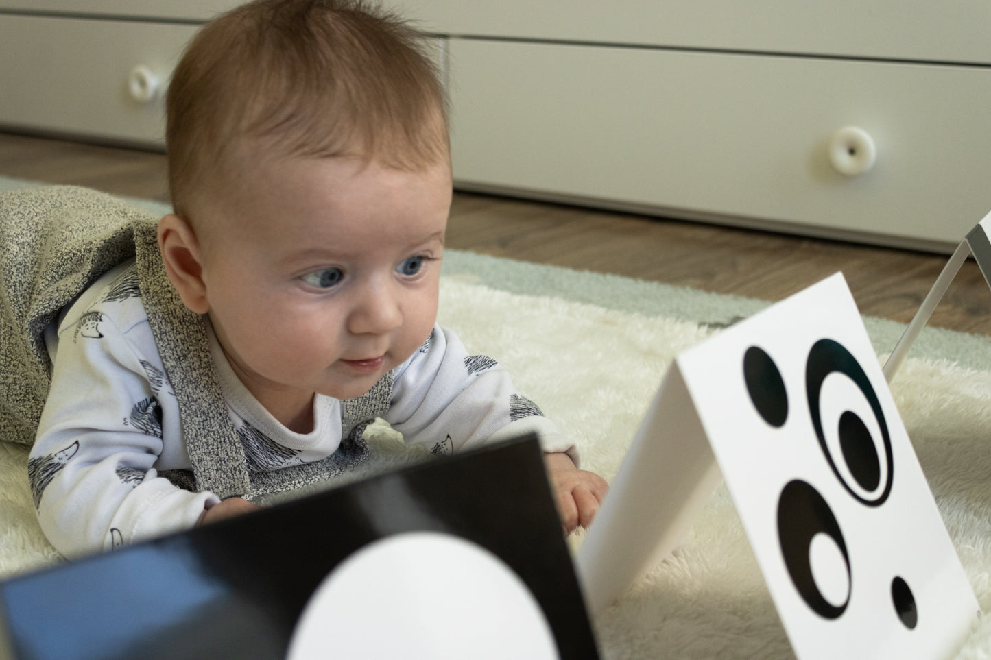 Черно-Бели Карти за Визуална Стимулация